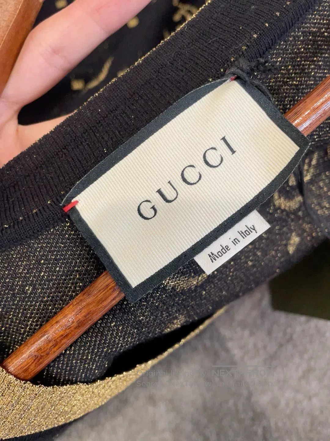 Gucci Gucci Black Gold Double G Knit Cardigan. Size L / US 10 / IT 46 - 8 Thumbnail