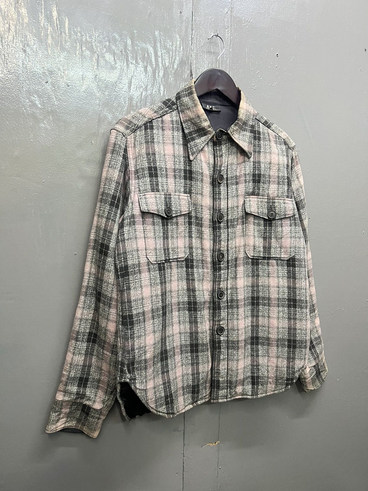 A.P.C. APC Plaid Tartan Flannel Shirt Size US S / EU 44-46 / 1 - 4 Thumbnail