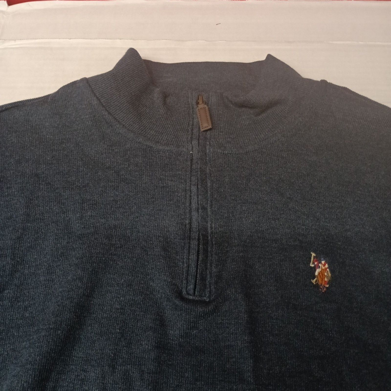 U.S. Polo Assn. U.S. Polo Assn. Sweater Men's Size 3XL Peacoat Heather Size US XXL / EU 58 / 5 - 3 Thumbnail
