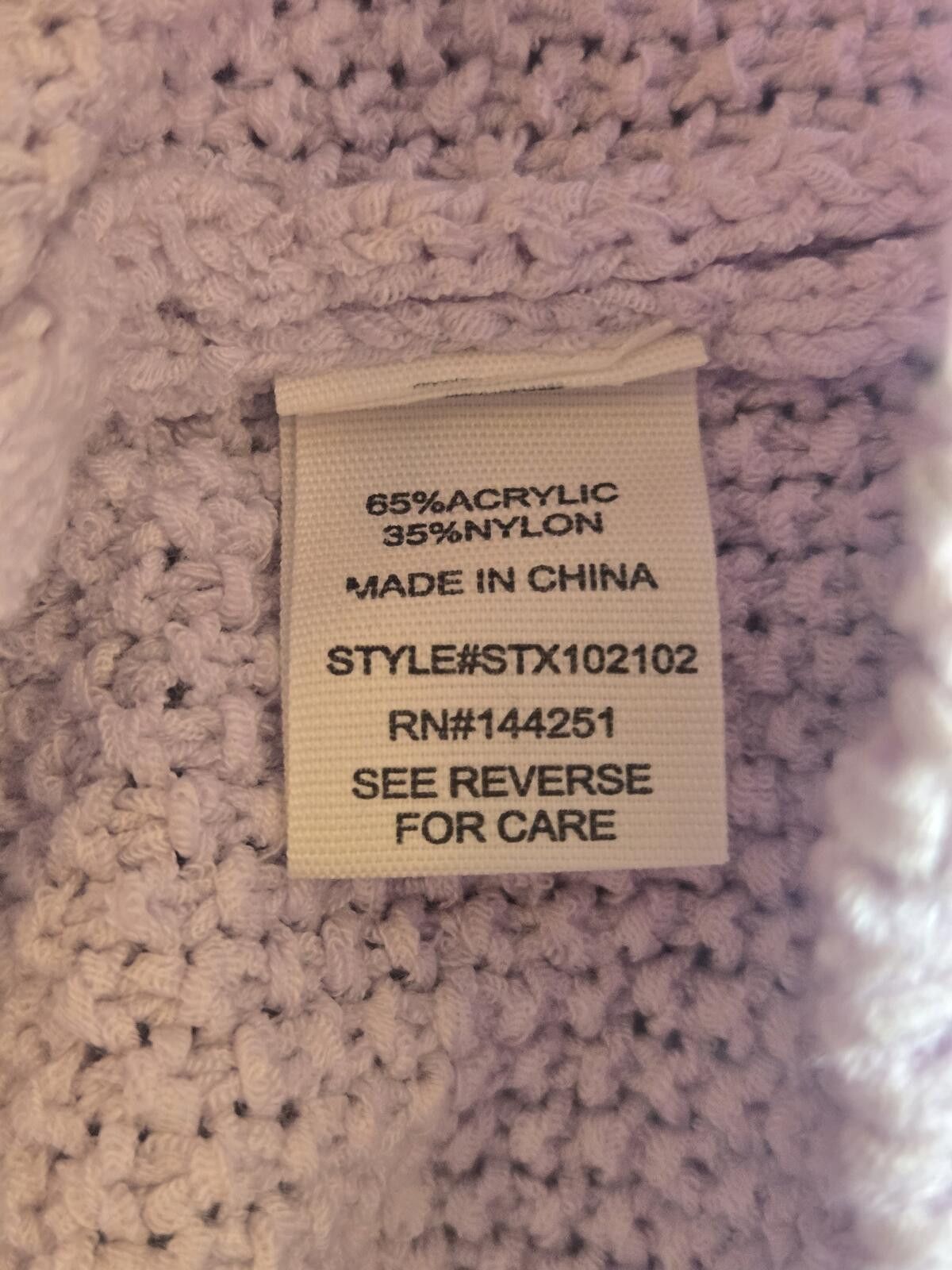 Other Short Sleeve Knit Sweater Top Lilac Sz L Pastel CottageCore Size L / US 10 / IT 46 - 7 Thumbnail