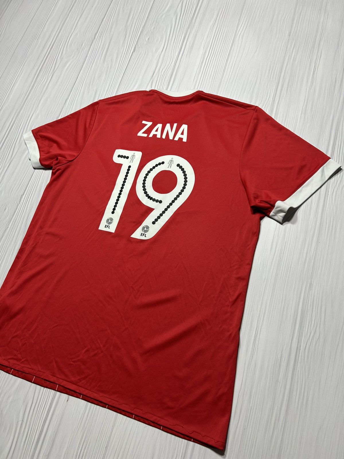 Adidas Nottingham Forest 2017-18 #19 ZANA Home Soccer Jersey XL Size US XL / EU 56 / 4 - 14 Thumbnail