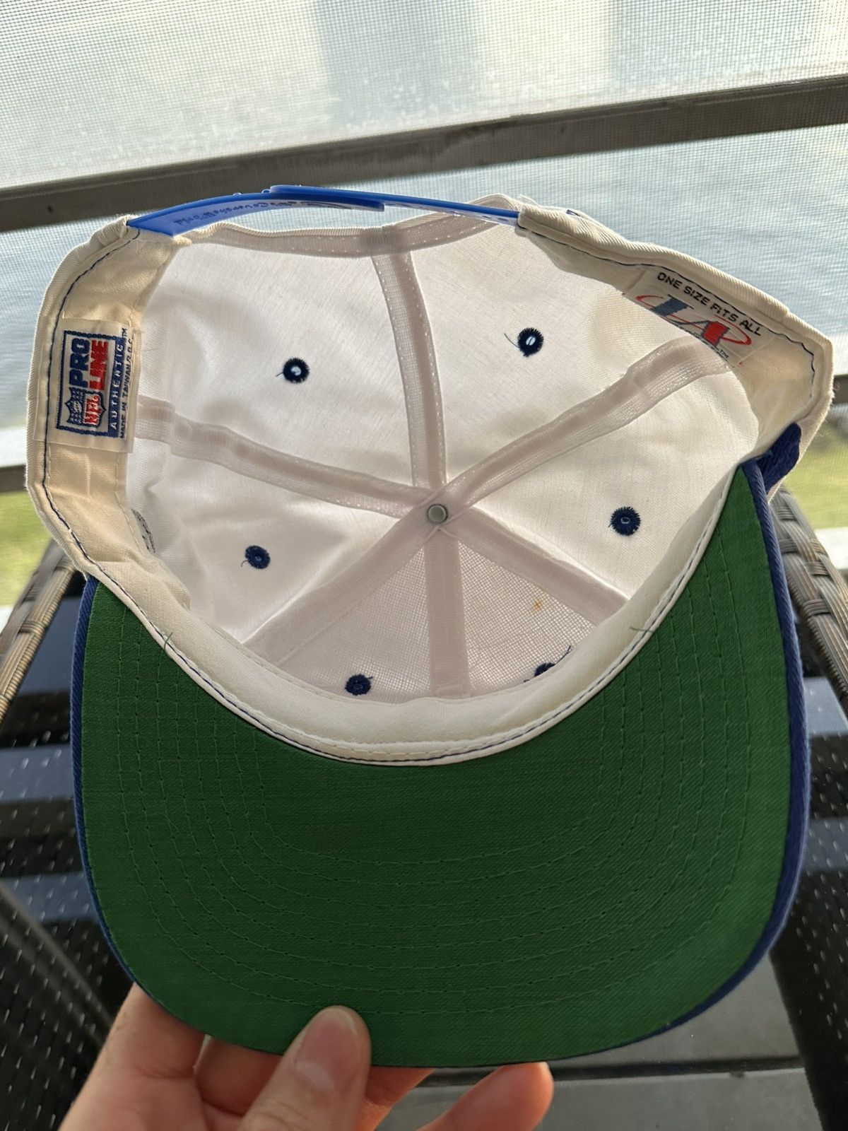 Logo Athletic × NFL × Vintage Vintage 90s Logoathletic Indianapolis Colts Sharktooth Hat Size ONE SIZE - 6 Thumbnail