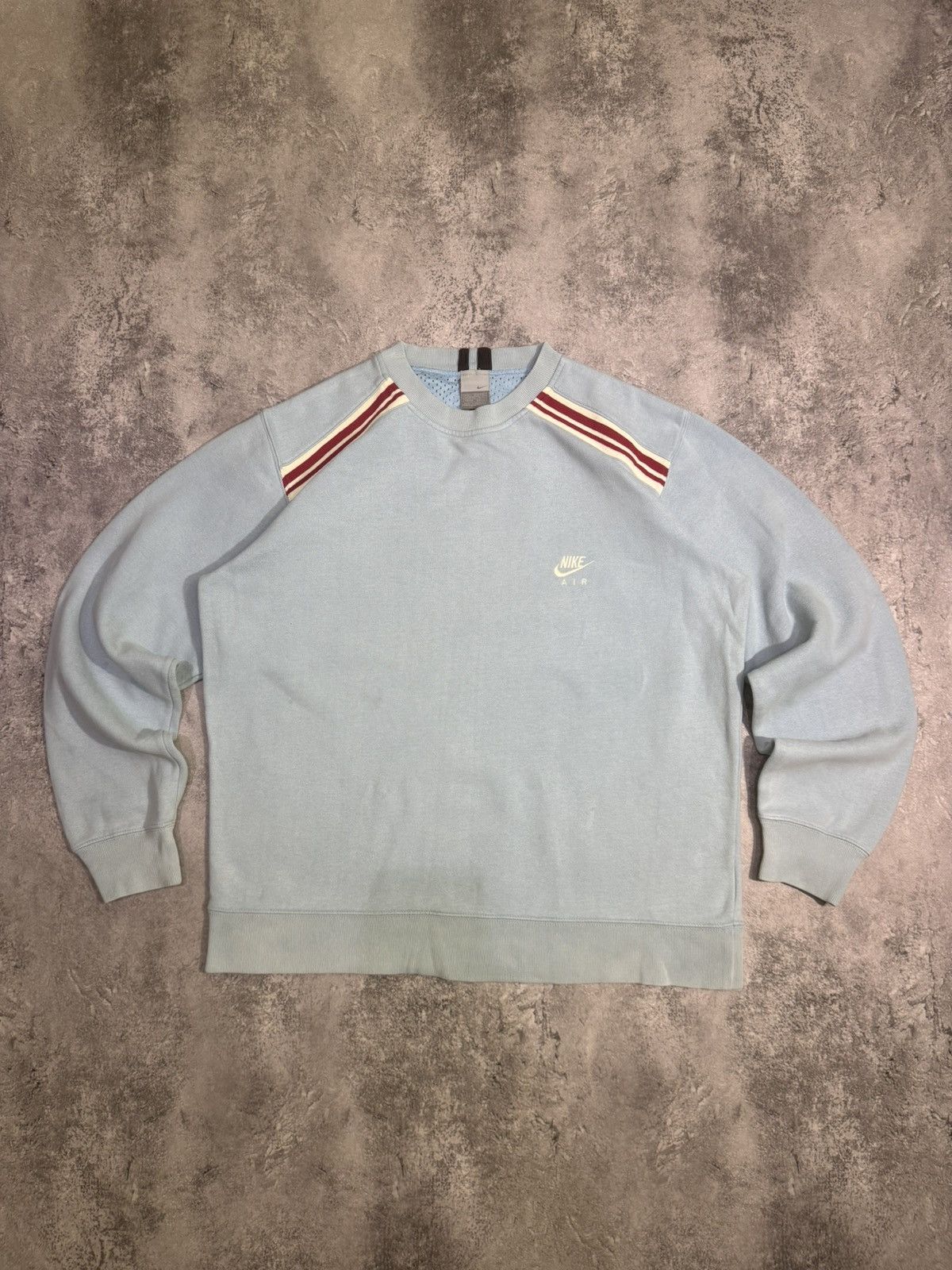 Nike × Vintage Nike Air vintage hoodie light blue sweatshirt Size US L / EU 52-54 / 3 - 1 Thumbnail