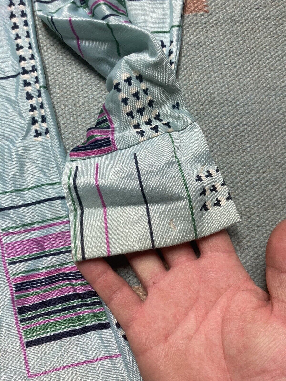Vintage 70s disco shirt dagger collar psychedelic pattern mod small Size US S / EU 44-46 / 1 - 5 Thumbnail