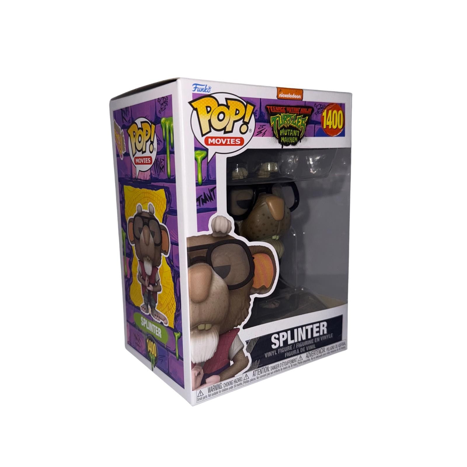Other NIB Funko Pop! Movies TMNT Mutant Mayhem Splinter #1400 Size ONE SIZE - 1 Thumbnail
