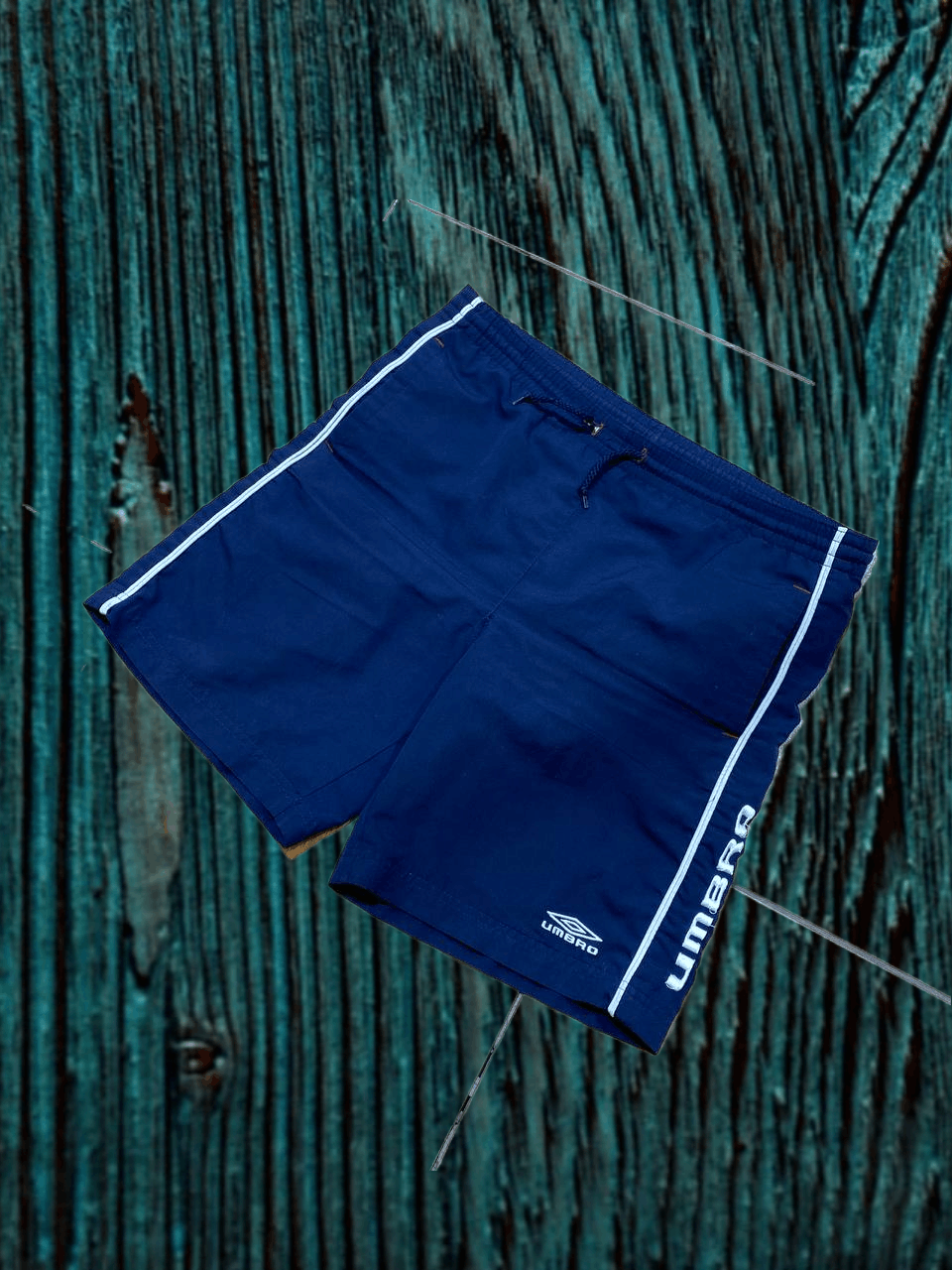 Umbro Vintage Umbro Nylon Shorts big logo Size US 32 / EU 48 - 1 Thumbnail