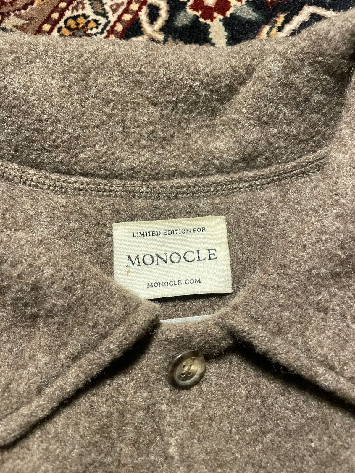 RIER RIER X MONOCLE Fleece Overshirt - Hazelnut Size US M / EU 48-50 / 2 - 3 Thumbnail