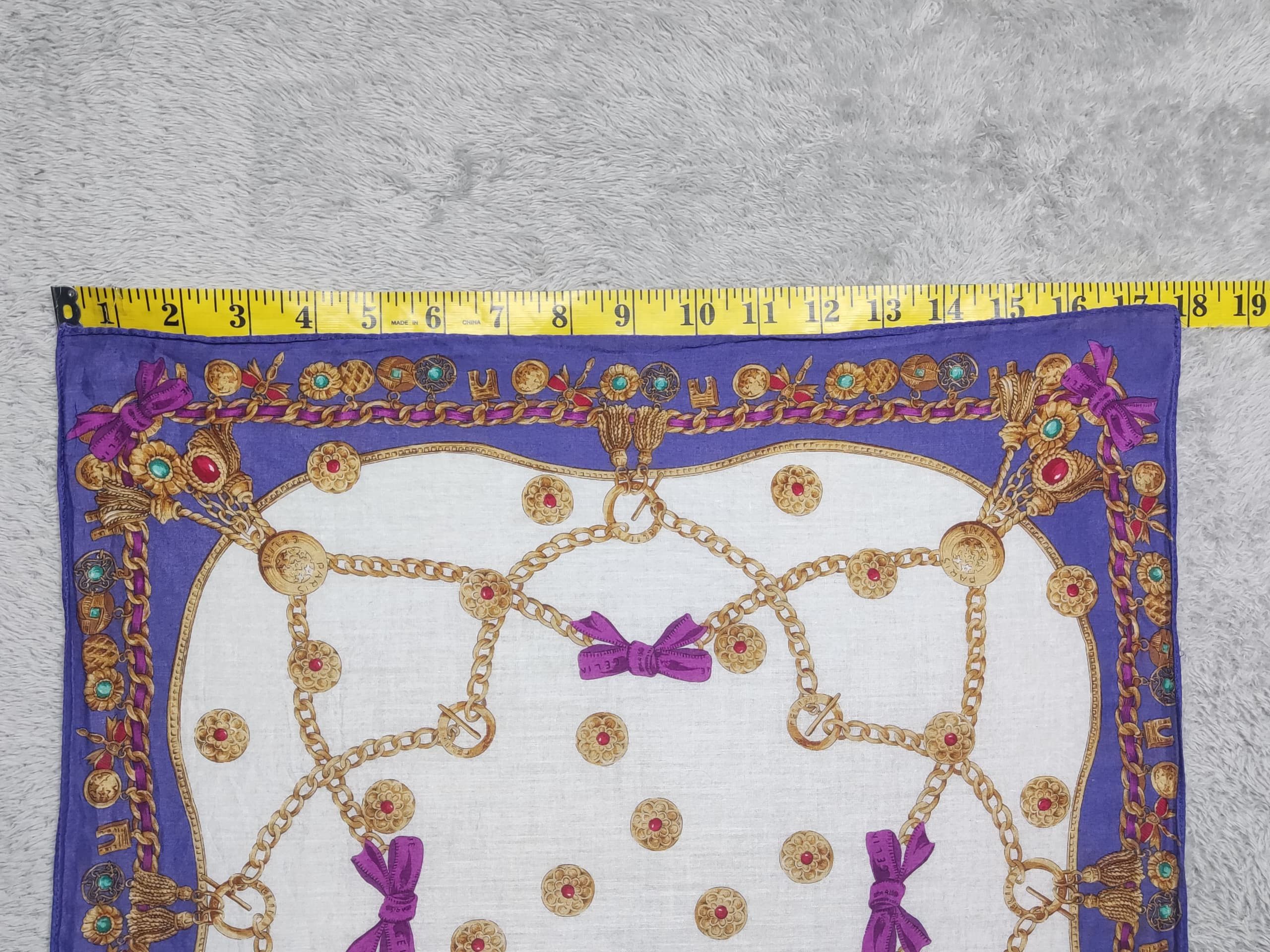 Celine Vintage CELINE Paris Handkerchief Luxury Designer -2 Set Size ONE SIZE - 7 Thumbnail