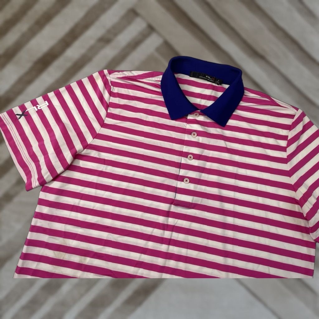RLX Ralph Lauren Ralph Lauren RLX Polo Golf Shirt Striped Mens M Multicolor Size US M / EU 48-50 / 2 - 1 Thumbnail