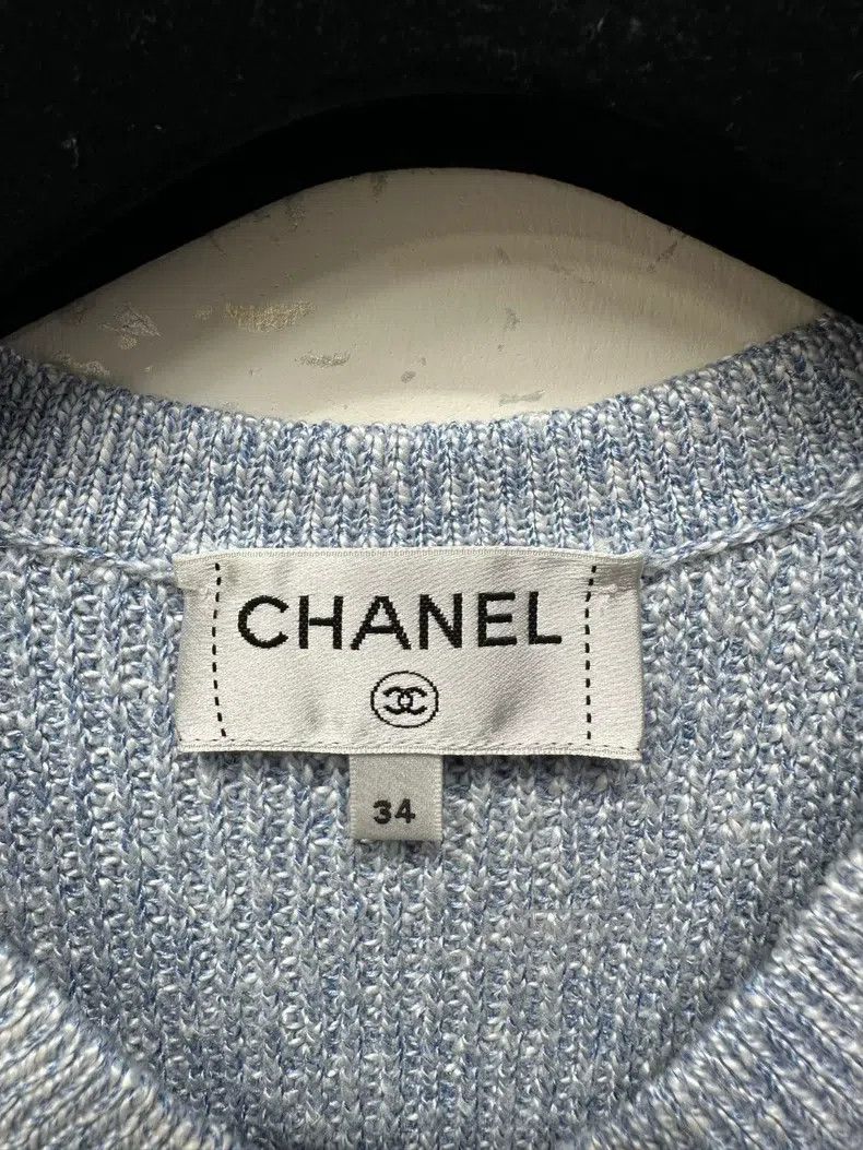 Chanel Chanel 23 Spring and Summer Preview Series Popular Blue Kn Size XXS / US 00 / IT 34 - 3 Thumbnail