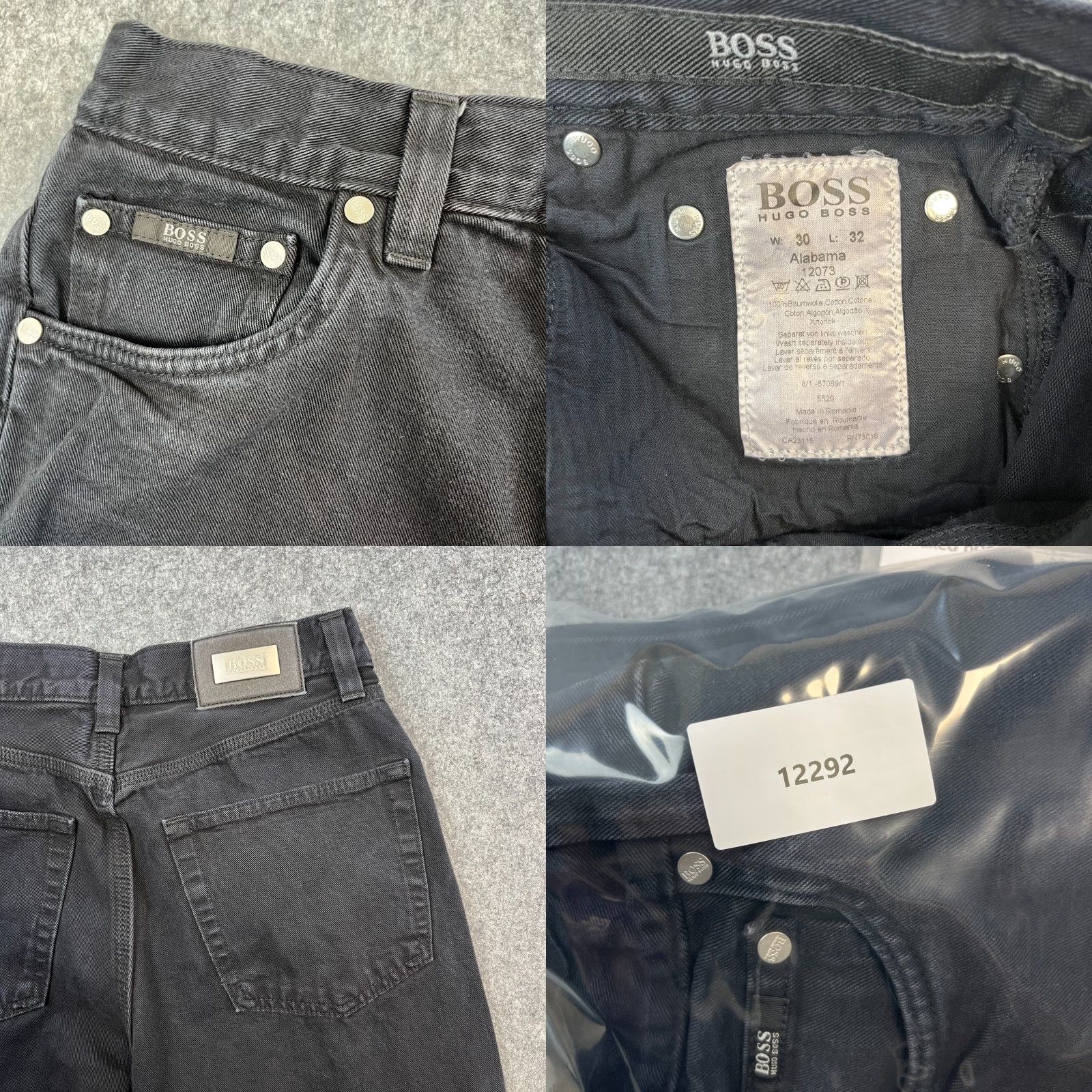 Hugo Boss VINTAGE Hugo Boss Jeans Relaxed Straight 27 30 UK 8 High Waist Black Faded Vintage Jeans Size 30" / US 8 / IT 44 - 8 Thumbnail
