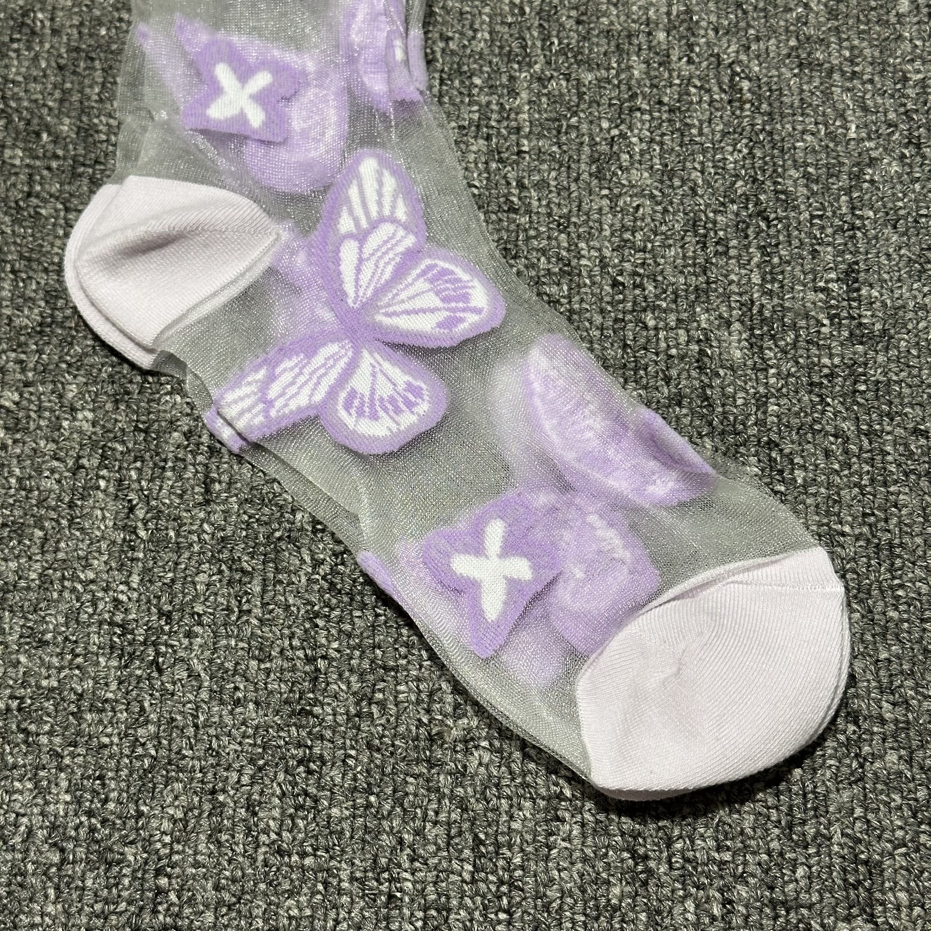 Vivienne Westwood Vivienne Westwood Sheer Pattern Mid Socks Size ONE SIZE - 4 Thumbnail