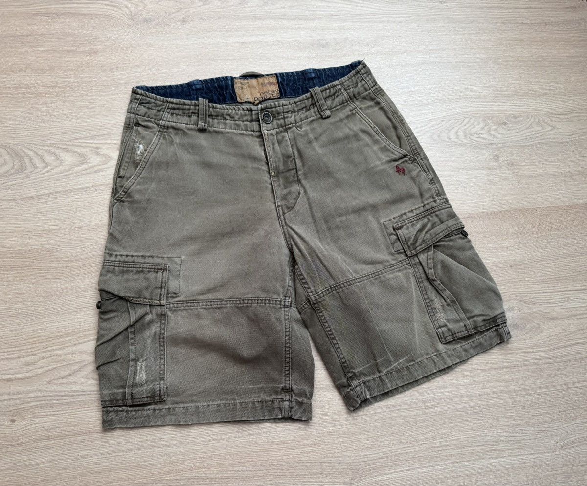 Freeman T. Porter Vintage 00’s Freeman T. Porter Military Baggy Cargo Shorts Size US 36 / EU 52 - 1 Thumbnail