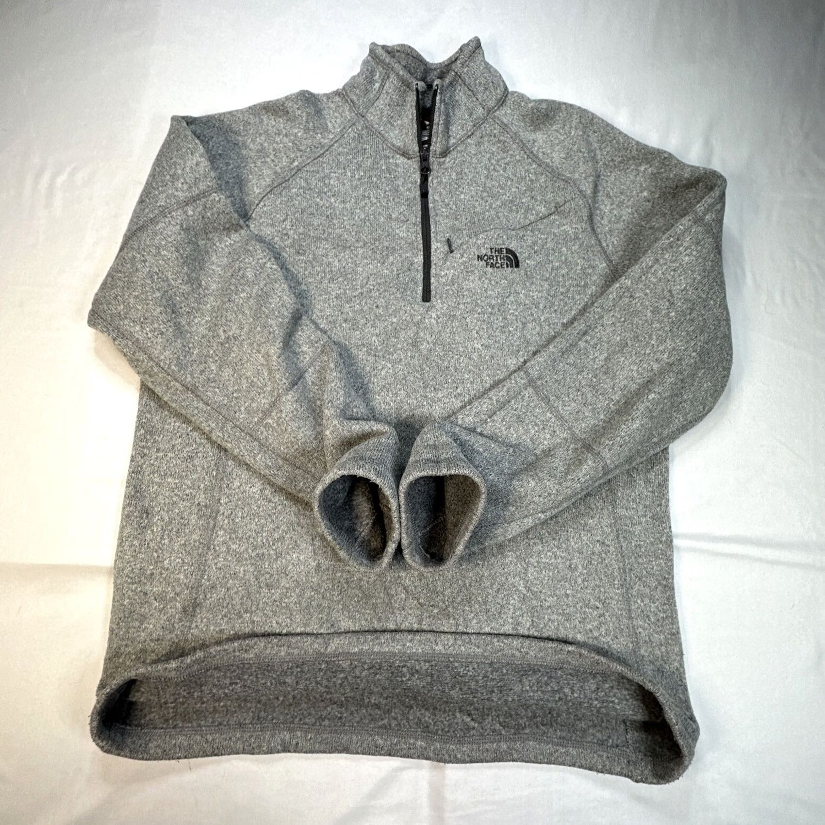 The North Face VINTAGE: No The North Face Gray 1/4 Zip Fleece Sweatshirt Jacket Men L Shirt Size US L / EU 52-54 / 3 - 6 Thumbnail
