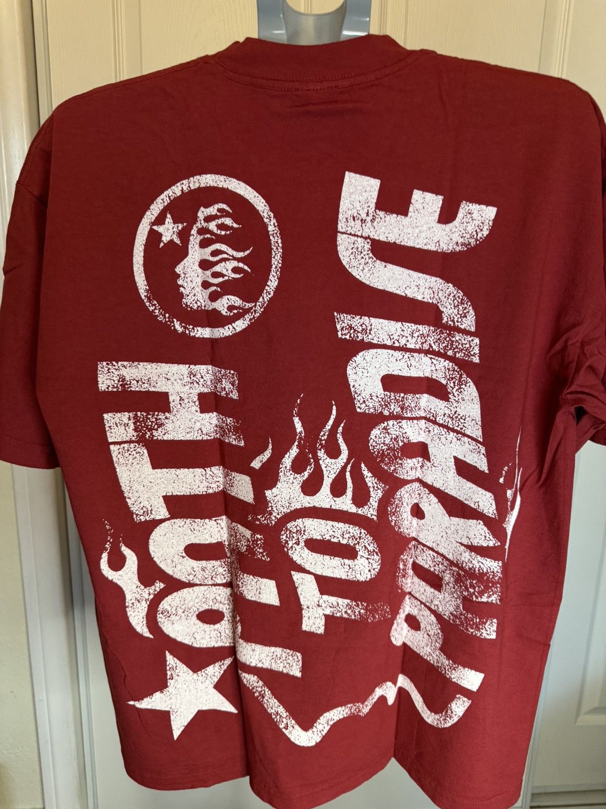 HELLSTAR Hellstar Red Jesus Emblem Path To Paradise Tee Size US S / EU 44-46 / 1 - 2 Thumbnail