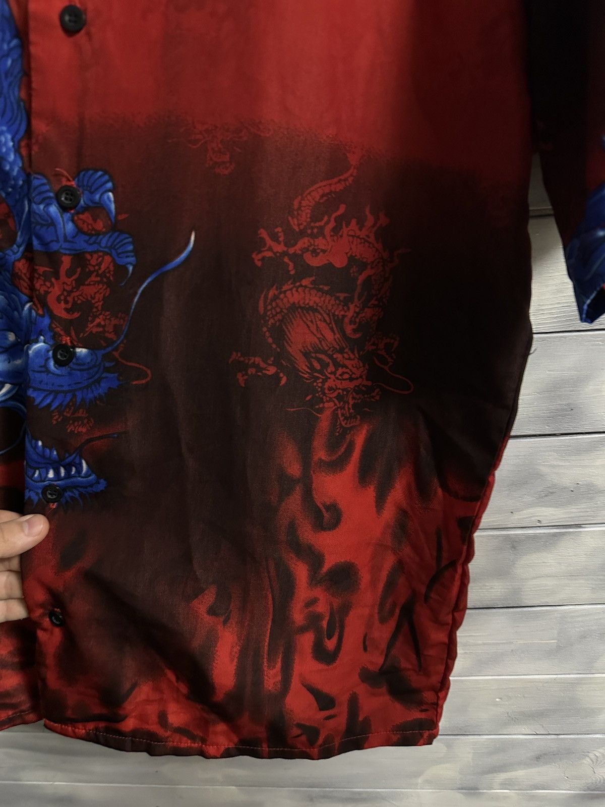 Other Rare Vintage Shirt Dragons in Fire Y2K Japan Style Size L Size US L / EU 52-54 / 3 - 5 Thumbnail