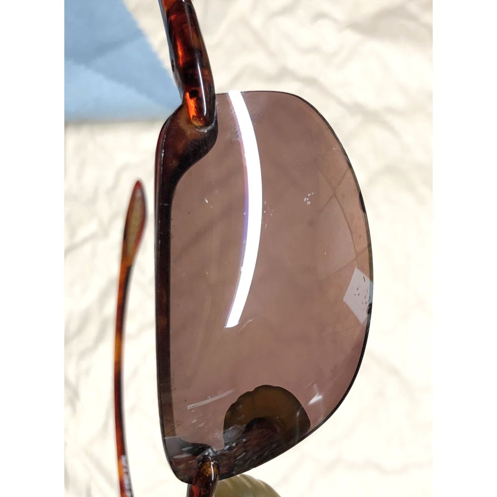 Maui Jim MAUI JIM MJ SPORT WRAP MJ407-10 BROWN SUNGLASSES Polarized 1.5 Japan + Case Unisex Adults Wrap Rimless Case Size ONE SIZE - 4 Thumbnail