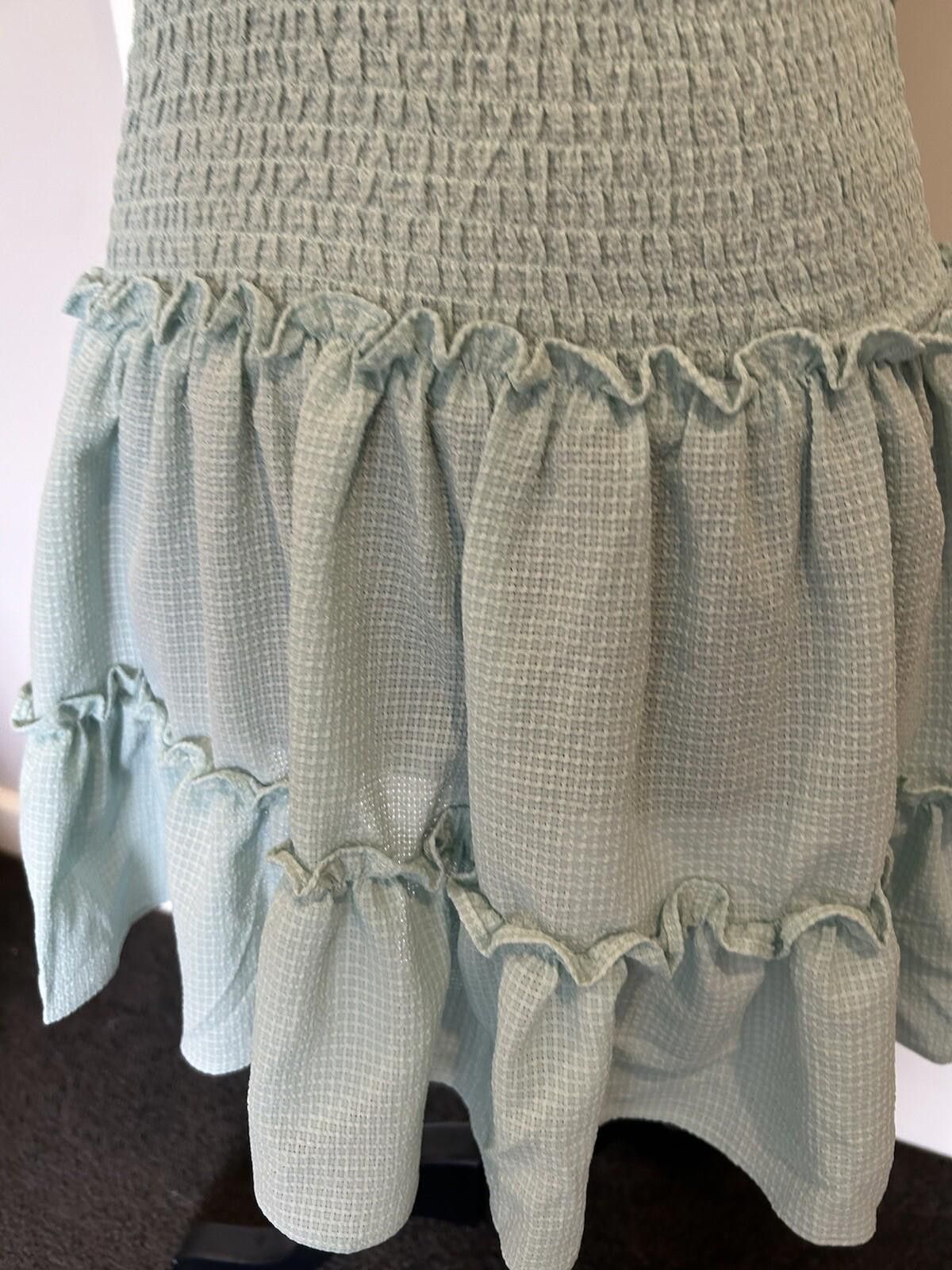 Designer Minx & Moss Skirt Checkered Ruffle NEW - Size 10 (003) Size 28" / US 6 / IT 42 - 4 Thumbnail