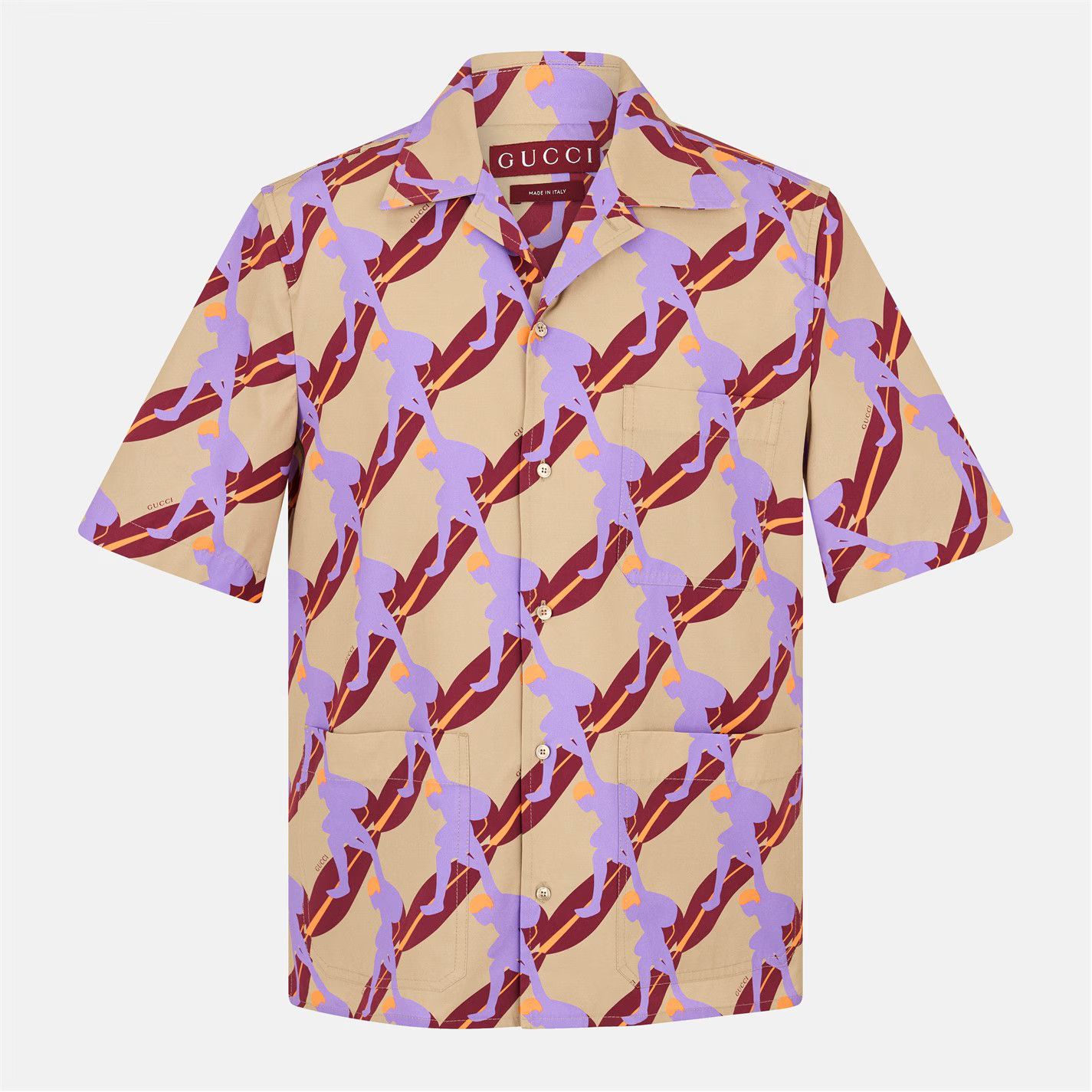 Gucci o1g2r1mq0426 Surfer Shirt in Multicolor Size US XL / EU 56 / 4 - 1 Thumbnail