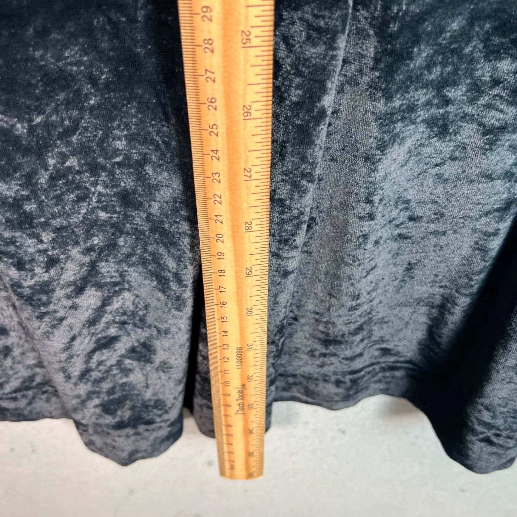 Velvet OSKA Women's Shift Dress Size 0 Dark Gray Velvet Long Sleeve Casual Knee Length Size XS / US 0-2 / IT 36-38 - 7 Thumbnail