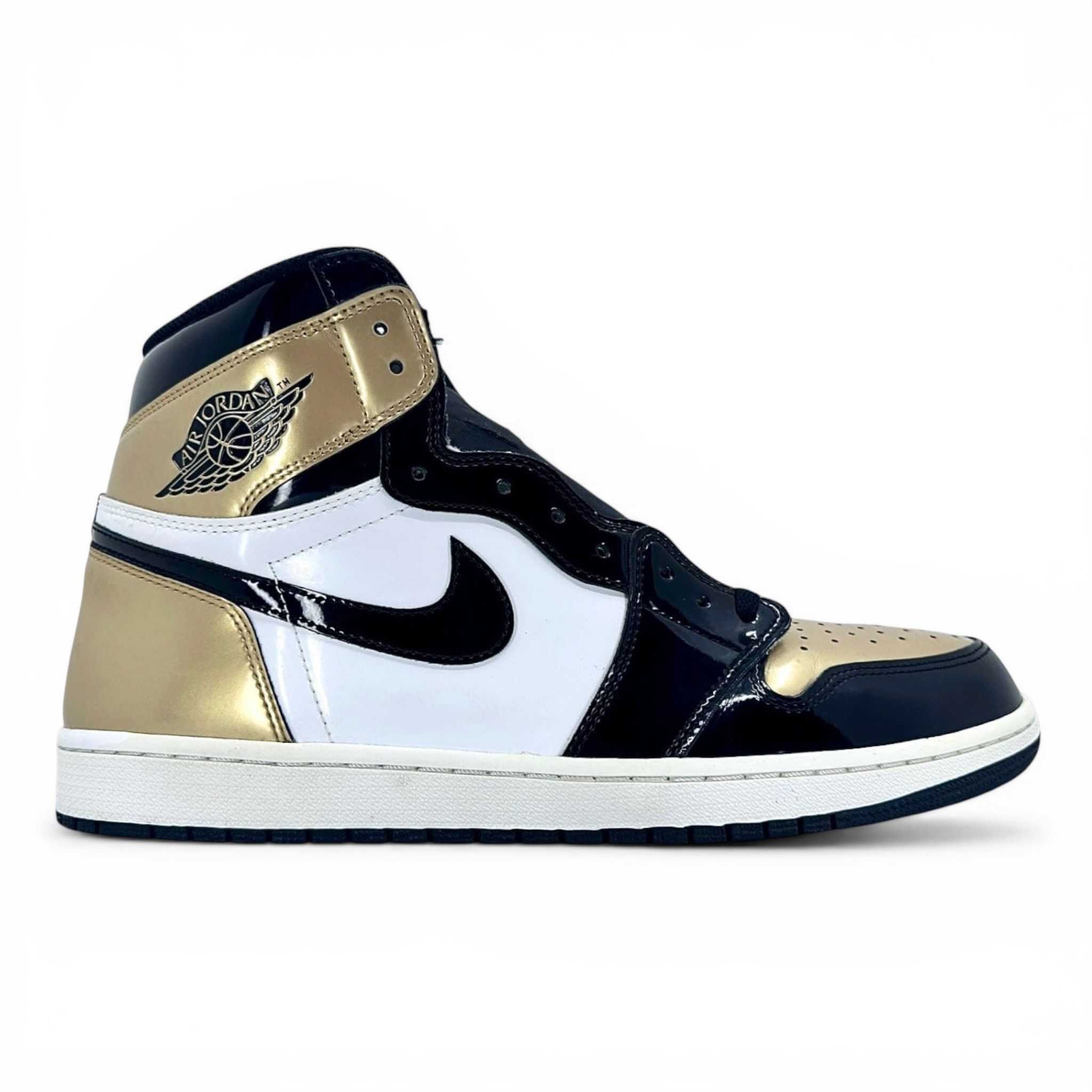 Nike 1 Retro High NRG Patent Gold Toe Size US 14 / EU 47 - 1 Thumbnail