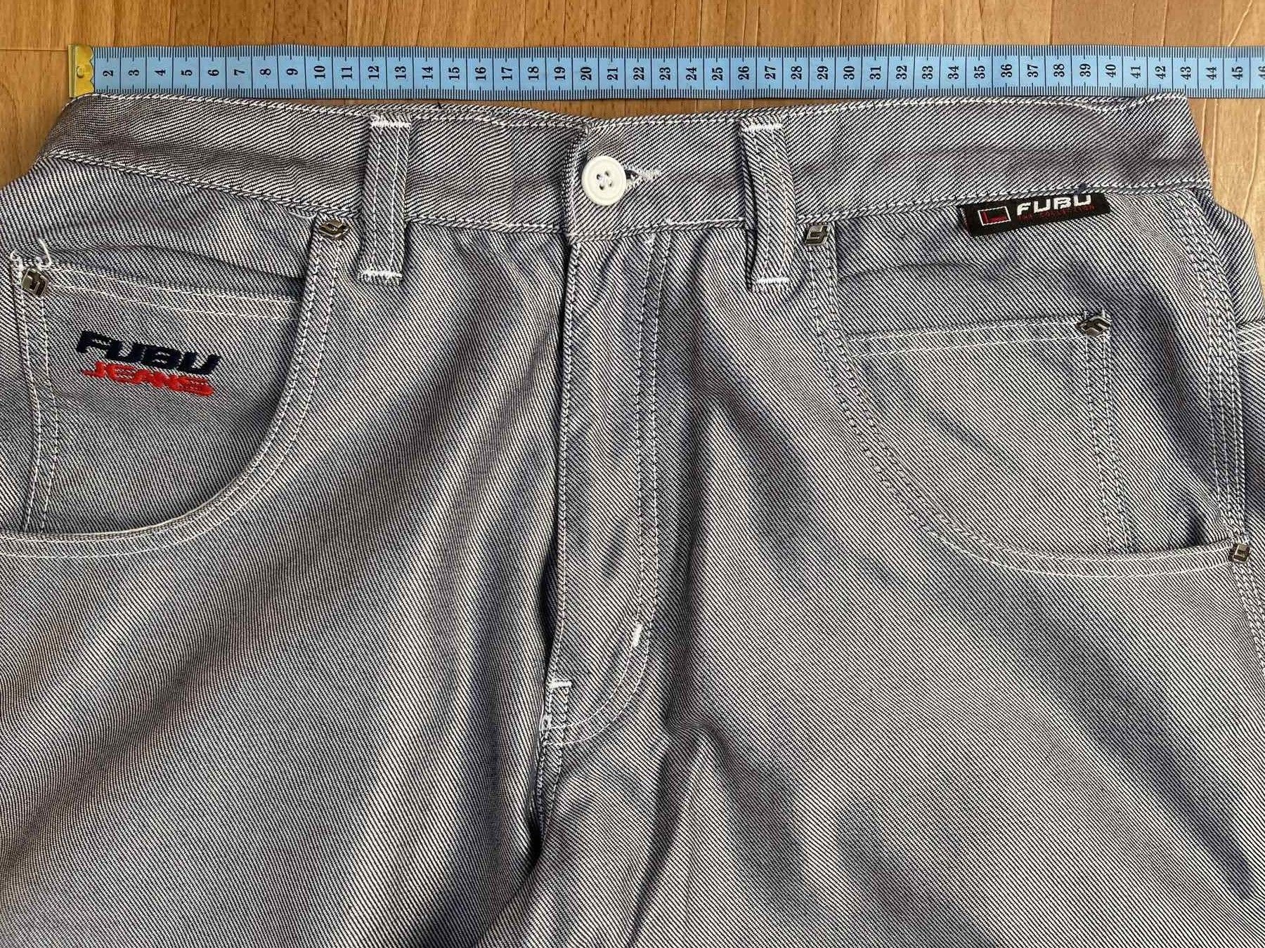 Fubu FUBU jeans shiny vintage baggy jeans silver metallic size 32 Size US 32 / EU 48 - 16 Thumbnail