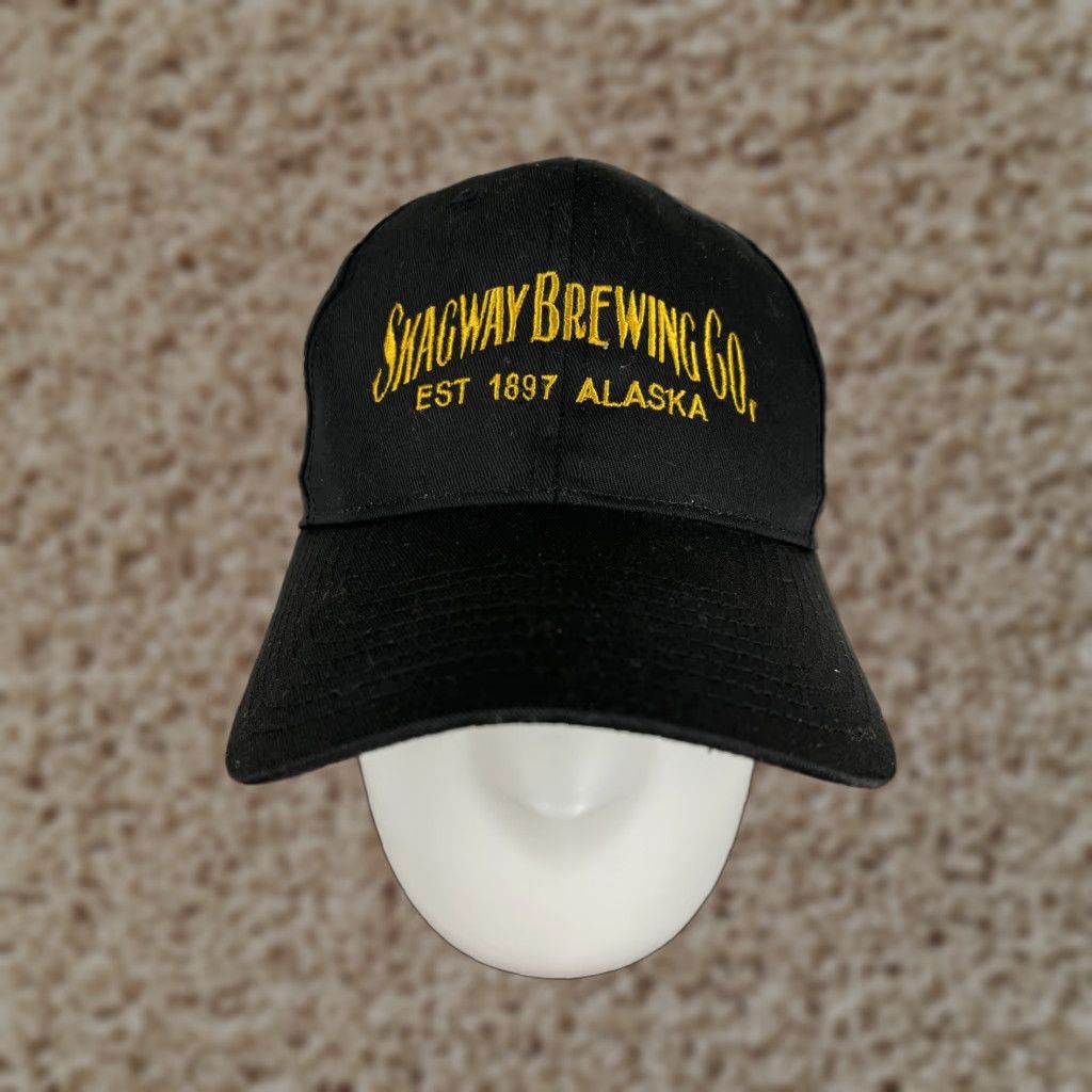 Vintage VINTAGE Skagway Brewing Hat Cap Snap Back Adult One Size Black Embroidered 1897 Alaska Size ONE SIZE - 1 Thumbnail