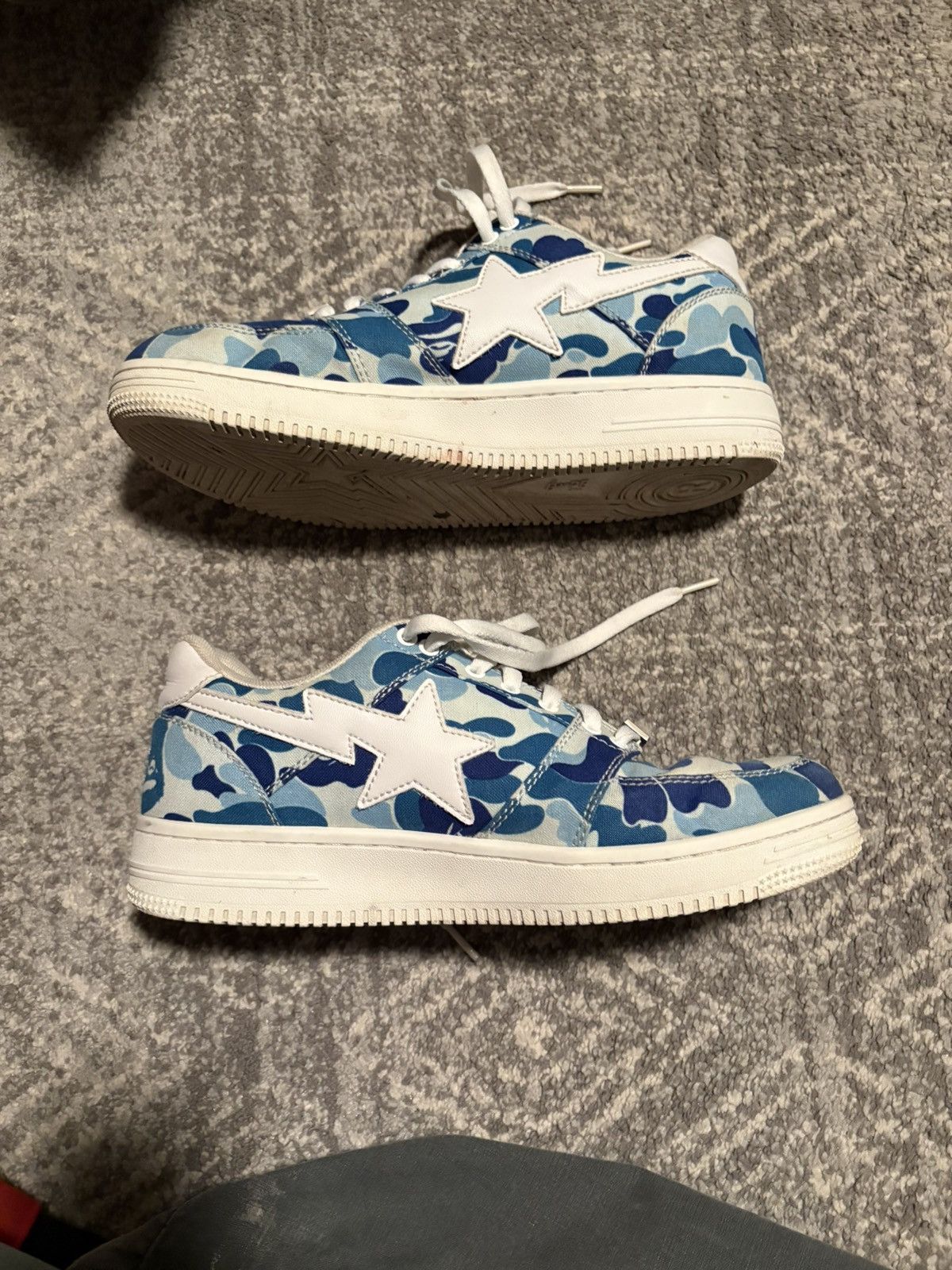 Bape Bapesta Low ‘ABC Camo - Blue’ Size US 11 / EU 44 - 4 Thumbnail