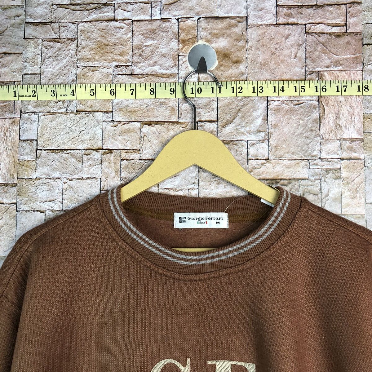 Japanese Brand × Vintage Giorgio Ferrari Brown Sweatshirt #A419 Size US M / EU 48-50 / 2 - 4 Thumbnail