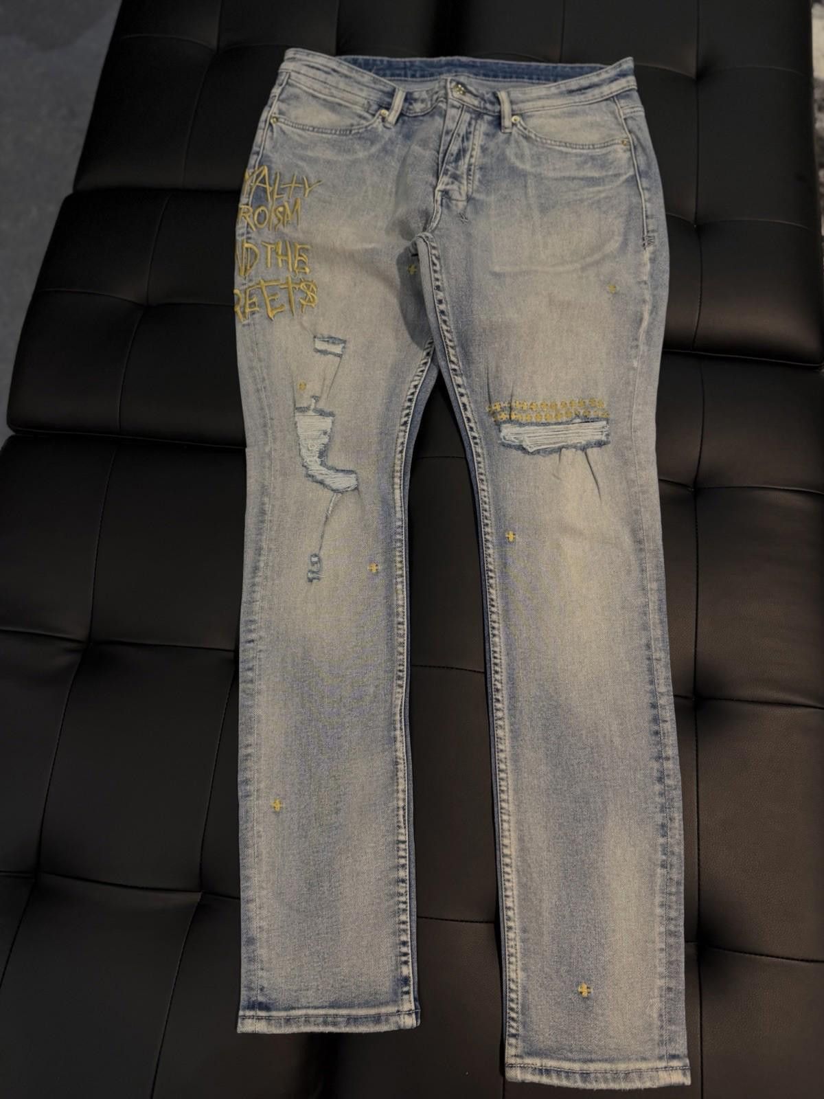 Ksubi Ksubi Men's Jeans Size 33 Light Blue Authentic Pre Owned Size US 33 - 1 Thumbnail