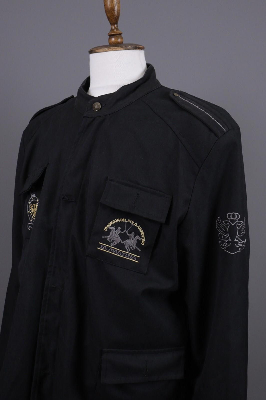 La Martina Vintage La Martina Camping de Polo Black Cargo Jacket Sz XXL Size XXL / US 16-18 / IT 52-54 - 10 Thumbnail