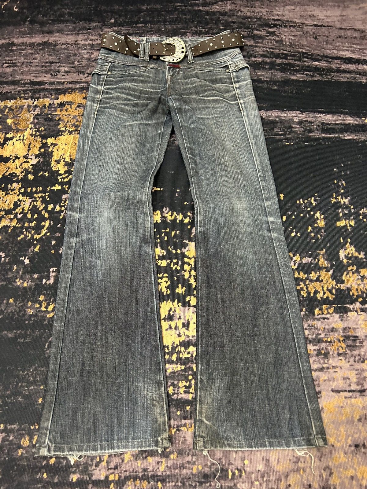 Marithe + Francois Girbaud Vintage Washed Marithe Feancois Girbaud Flare Jeans Size US 27 - 3 Thumbnail