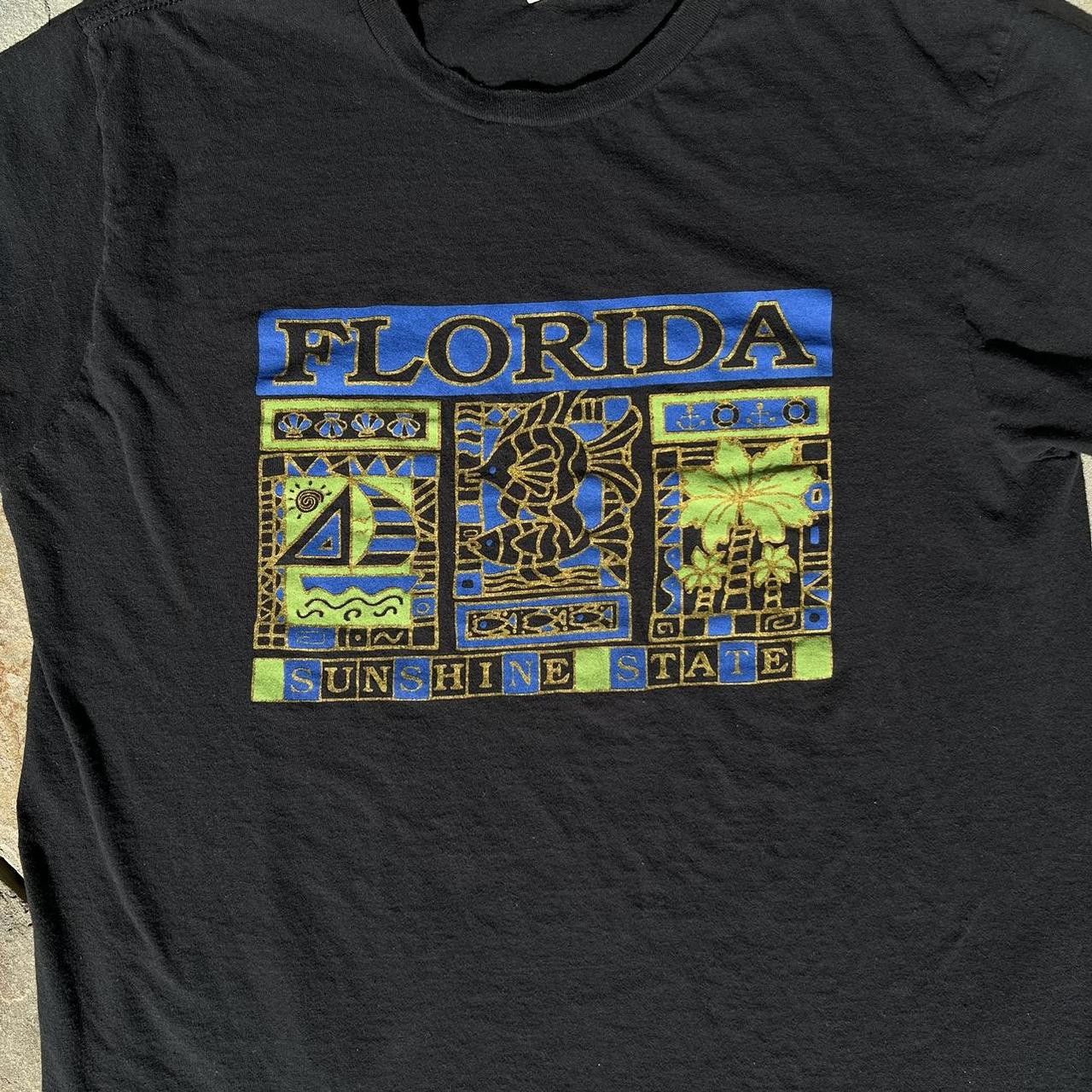 Other Y2K Florida Sunshine State Black Graphic T-Shirt Size US M / EU 48-50 / 2 - 3 Thumbnail