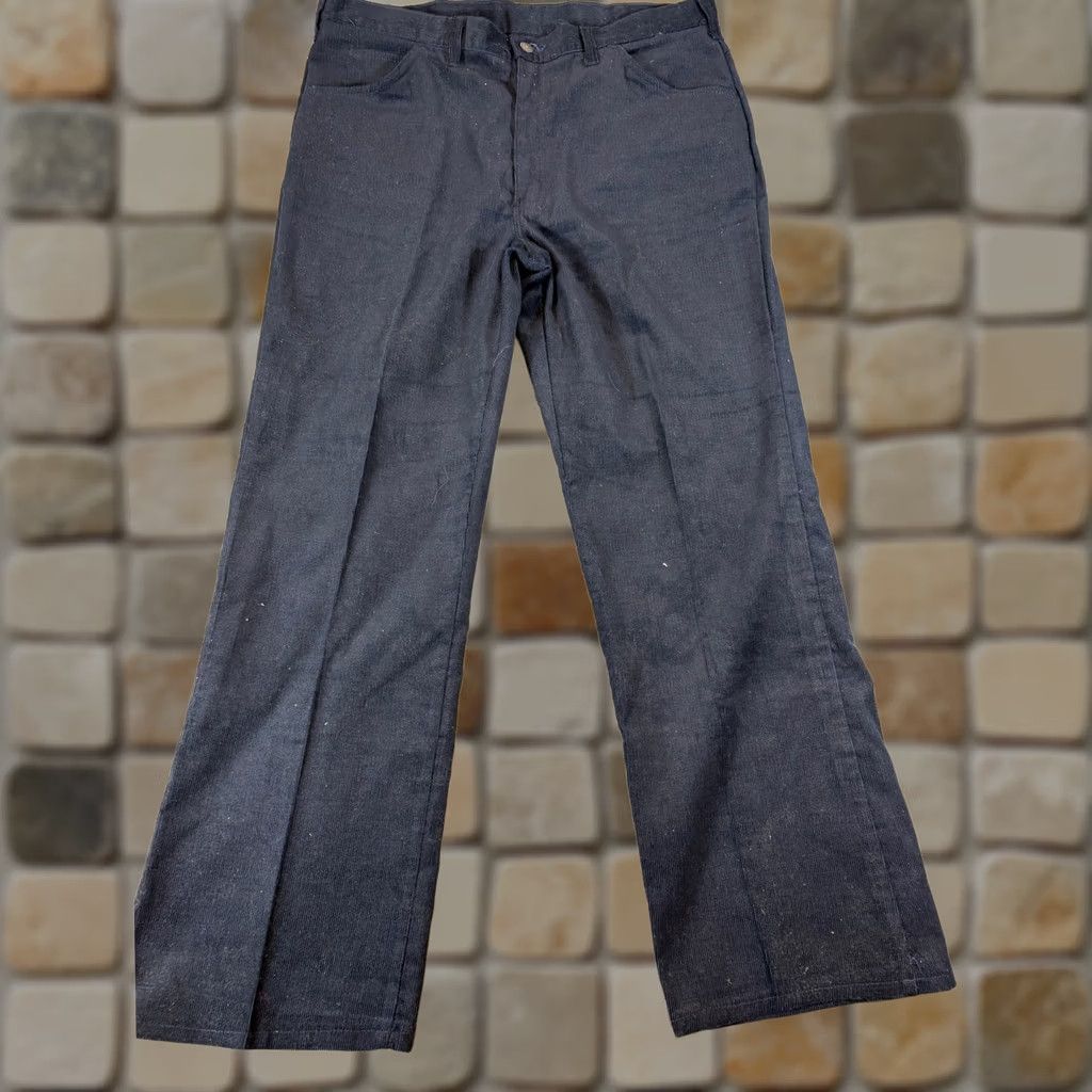 Sears VINTAGE Sears Roebucks Corduroy Pants Mens 38x31 Black Perma Prest USA 70s 80s Size US 38 / EU 54 - 1 Thumbnail