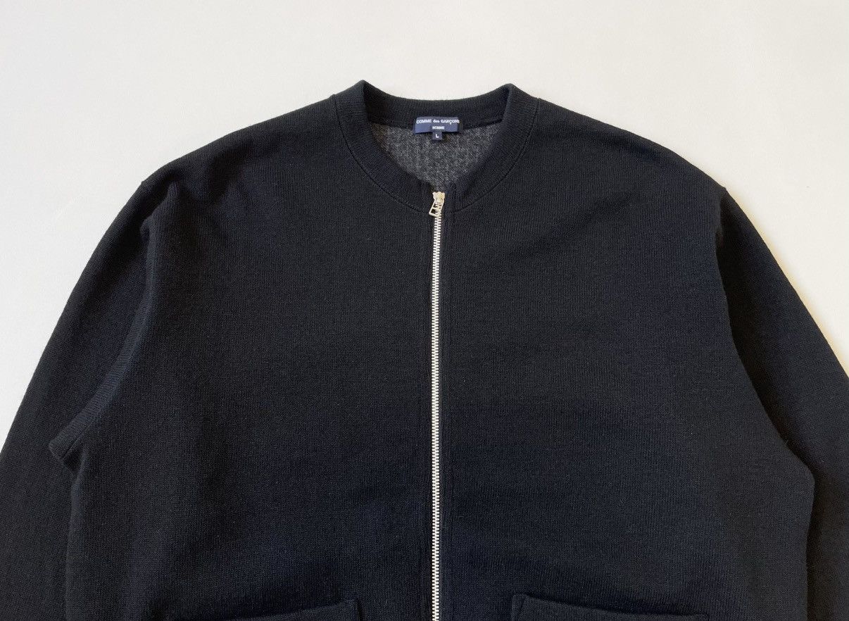 Comme des Garcons A/W 23 Boxy Fit Black Wool Zip Sweater Size US L / EU 52-54 / 3 - 4 Thumbnail
