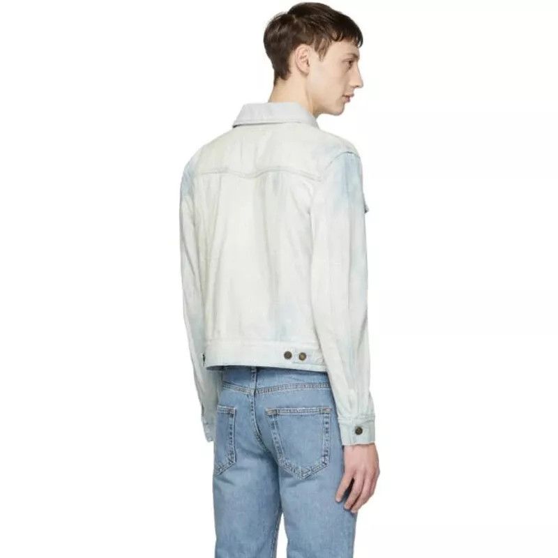 Saint Laurent Paris NWT SS18 SLP Sz S Blue Denim Trucker Jacket Light Wash Size US S / EU 44-46 / 1 - 16 Thumbnail