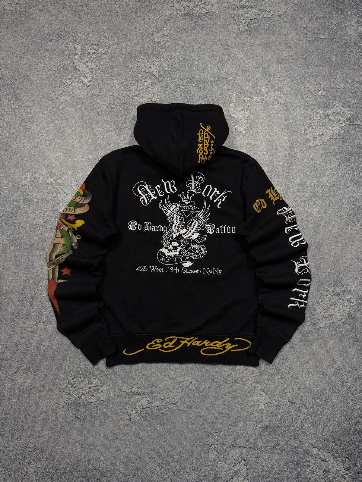 Ed Hardy Y2K Rare Crazy Ed Hardy Zipper Hoodie Size US M / EU 48-50 / 2 - 2 Thumbnail
