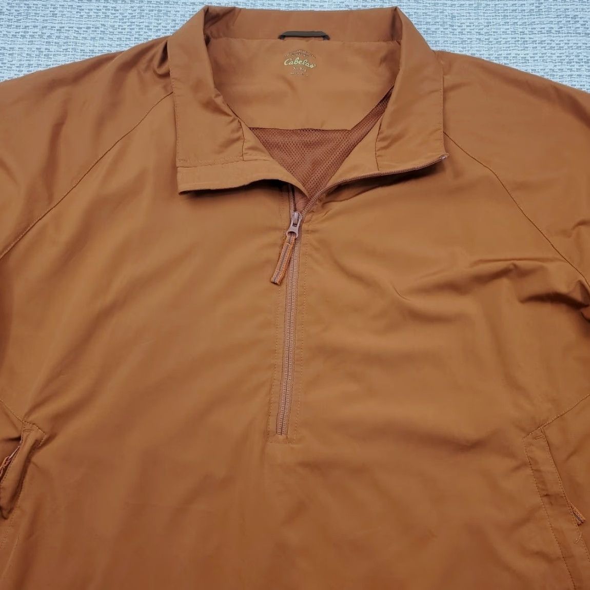 Vintage Cabela's Windcrest 1/2 Zip Pullover Jacket Mens 2XL Orange Zip Off Sleeves Windbreaker Solid Size US XXL / EU 58 / 5 - 5 Thumbnail