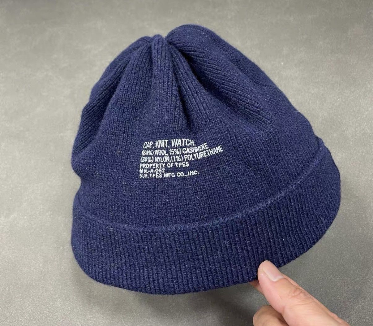 N.Hoolywood N.HOOLYWOOD Wool Blend Knit Beanie J16 Size ONE SIZE - 1 Thumbnail