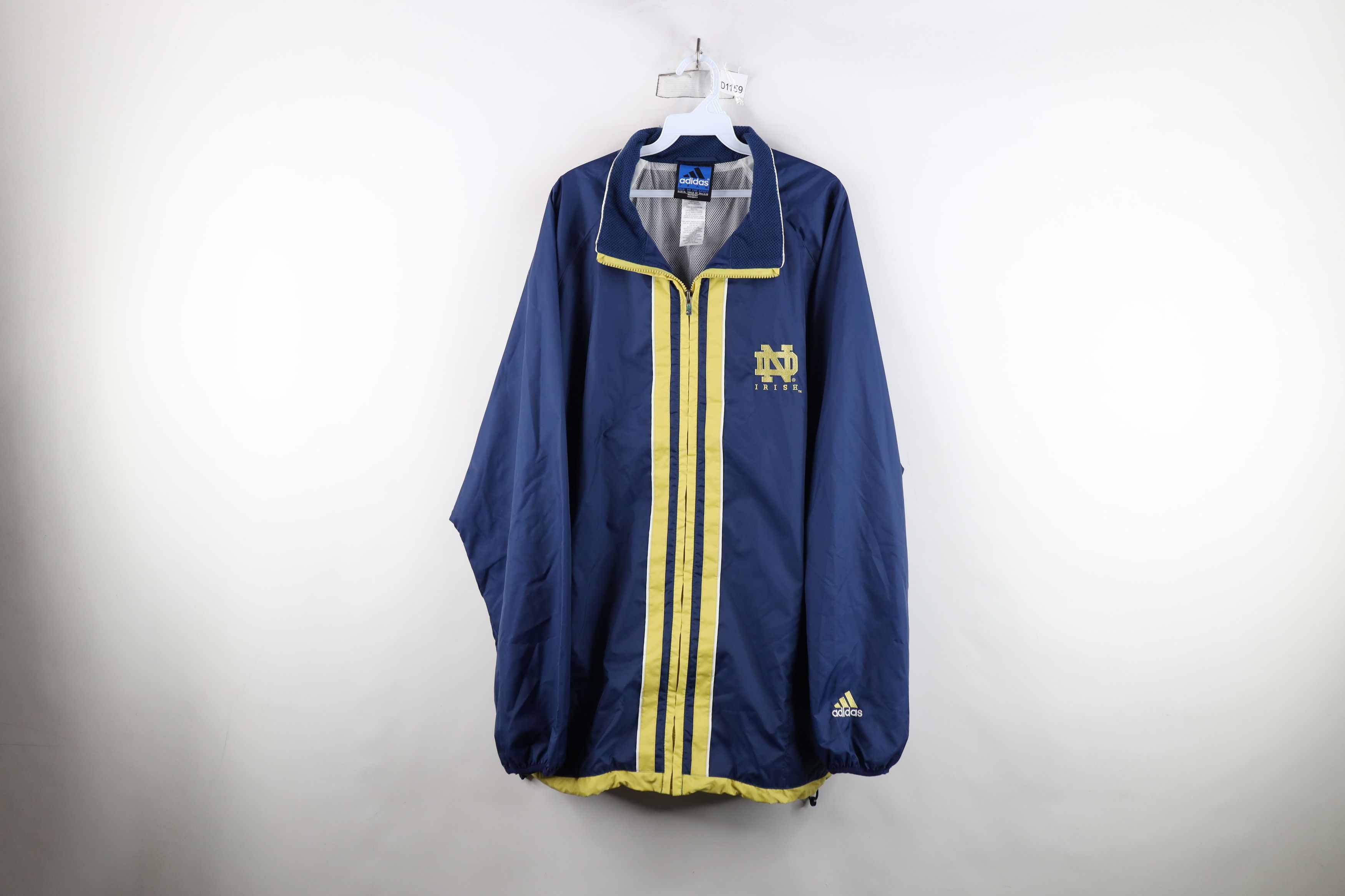 Adidas Vintage Adidas Dame University Lined Windbreaker Jacket Blue Size US XL / EU 56 / 4 - 1 Thumbnail
