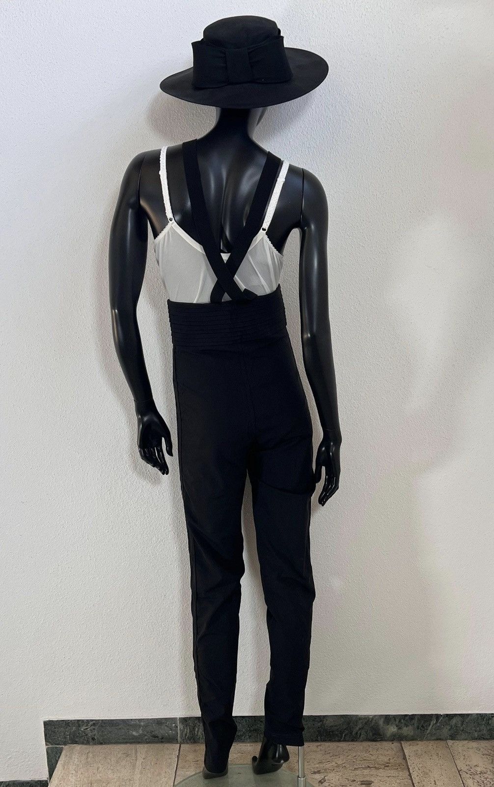 Marithe + Francois Girbaud Archive Prada Style Overalls High Waist Suspender Pants Size 27" / US 4 / IT 40 - 3 Thumbnail