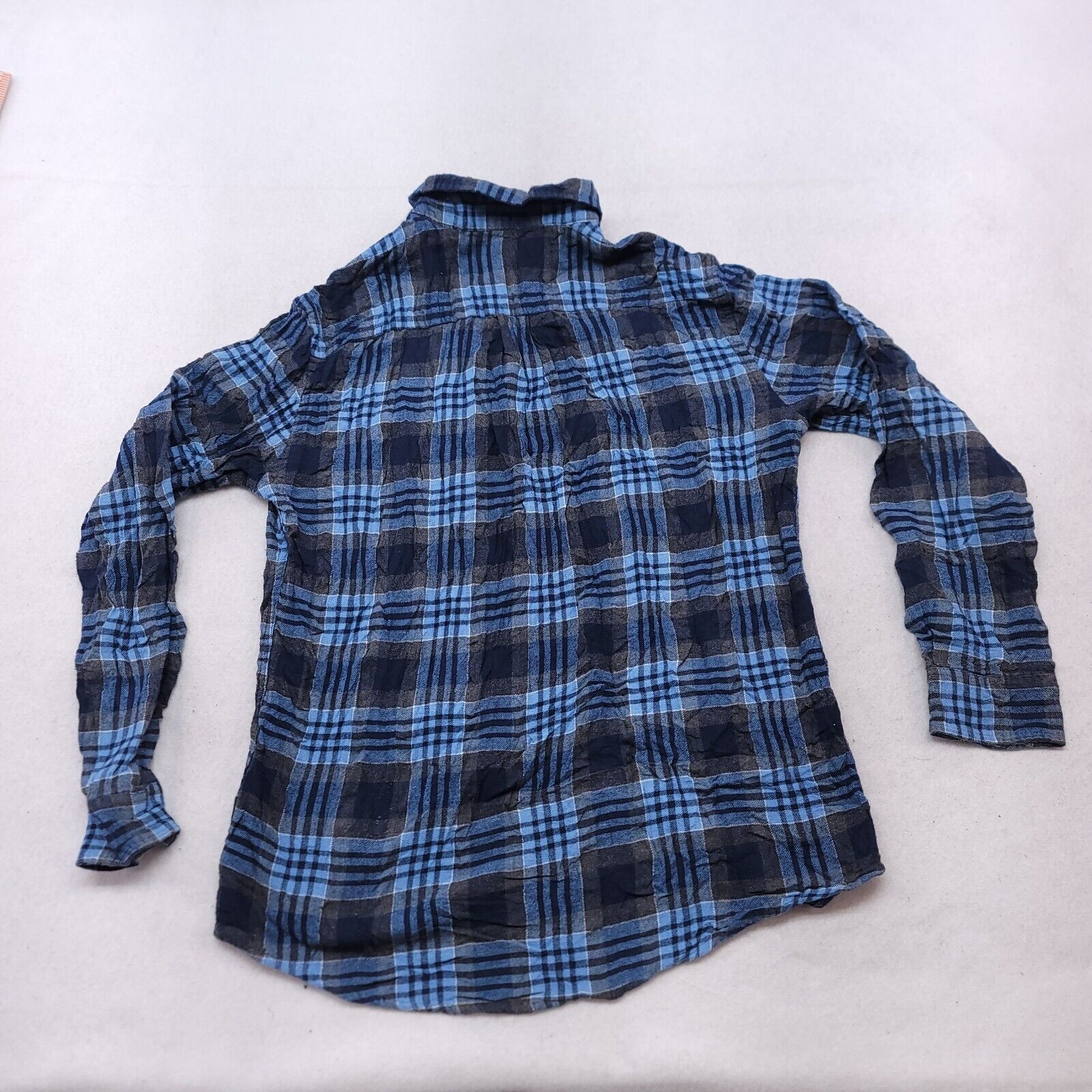 Croft & Barrow Croft & Barrow Tartan Flannel Shirt Mens Size L Blue Gray Size US L / EU 52-54 / 3 - 10 Thumbnail