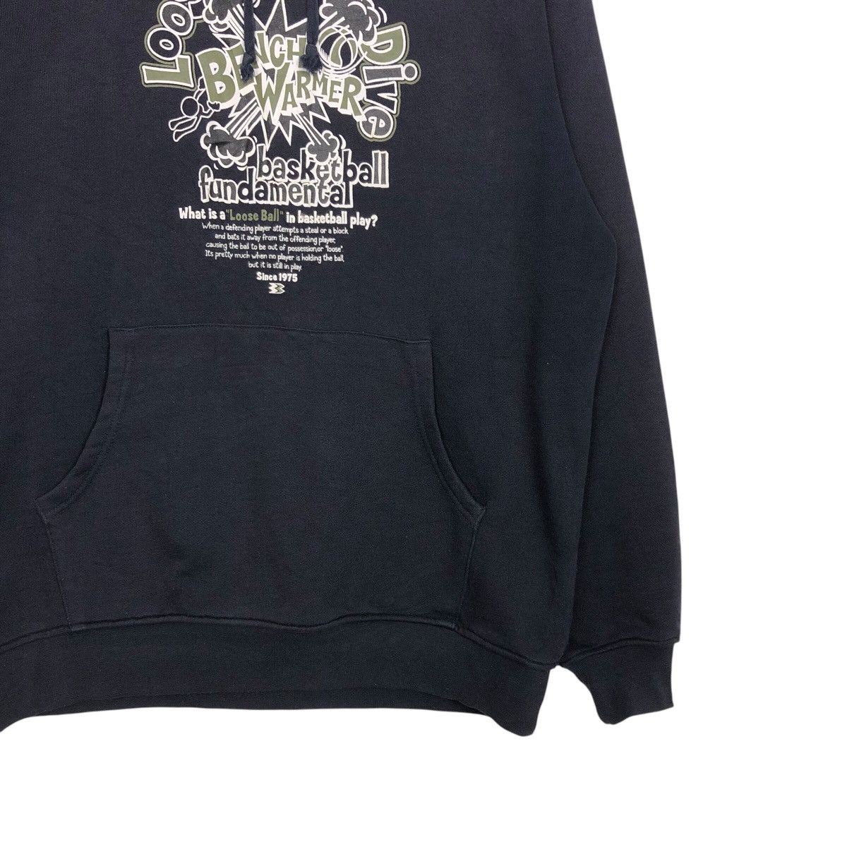 Japanese Brand 📌Vintage Hoodie Pull Over Bench Warmer Basket Ball Big Logo Size US M / EU 48-50 / 2 - 6 Thumbnail