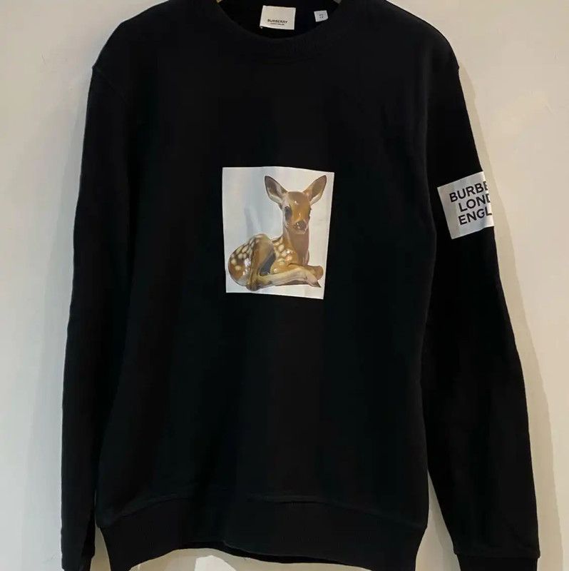 Burberry Burberry Black Leather Sweatshirt for Men Size US XS / EU 42 / 0 - 1 Thumbnail