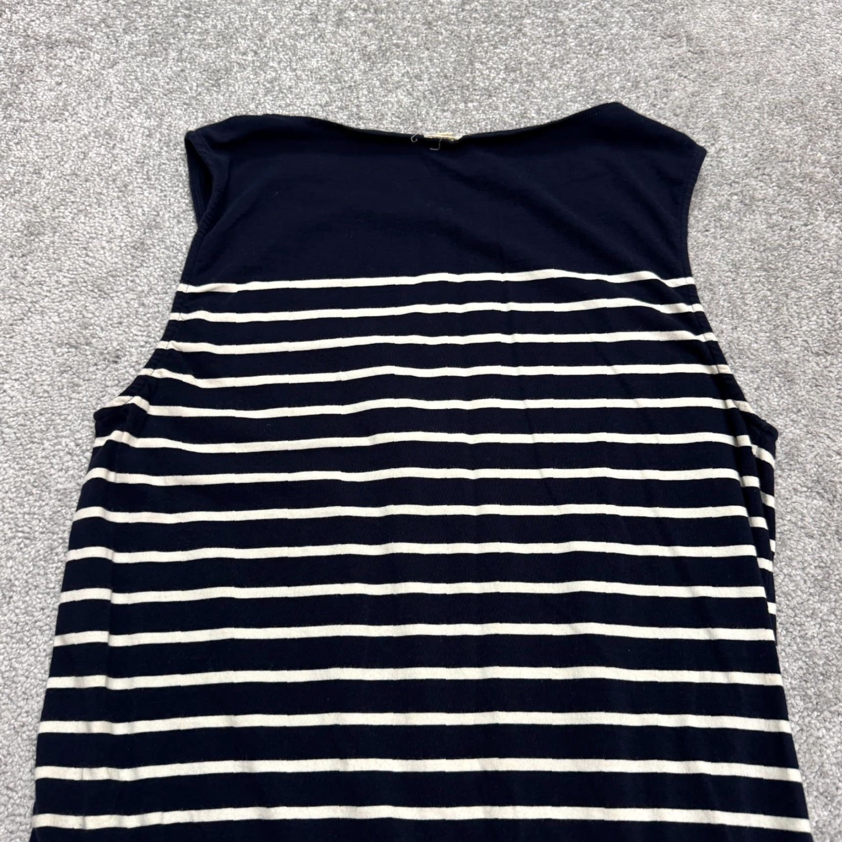 J.Crew VINTAGE J.Crew Women's Tank Dress S Blue Striped Sleeveless Casual Summer Size S / US 4 / IT 40 - 3 Thumbnail