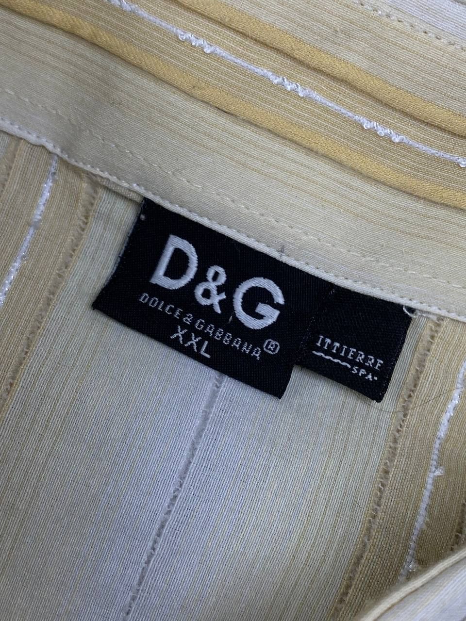 Dolce & Gabbana Dolce & Gabbana Long Sleeved Shirt Buttons Big Logo Size US XXL / EU 58 / 5 - 7 Thumbnail
