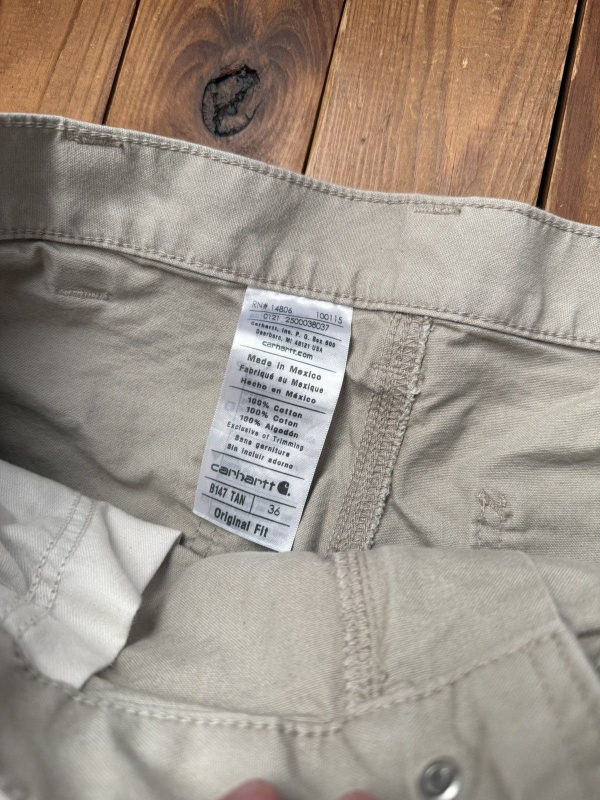 Carhartt Vintage Carhartt Tan Carpenter Shorts Size US 34 / EU 50 - 4 Thumbnail