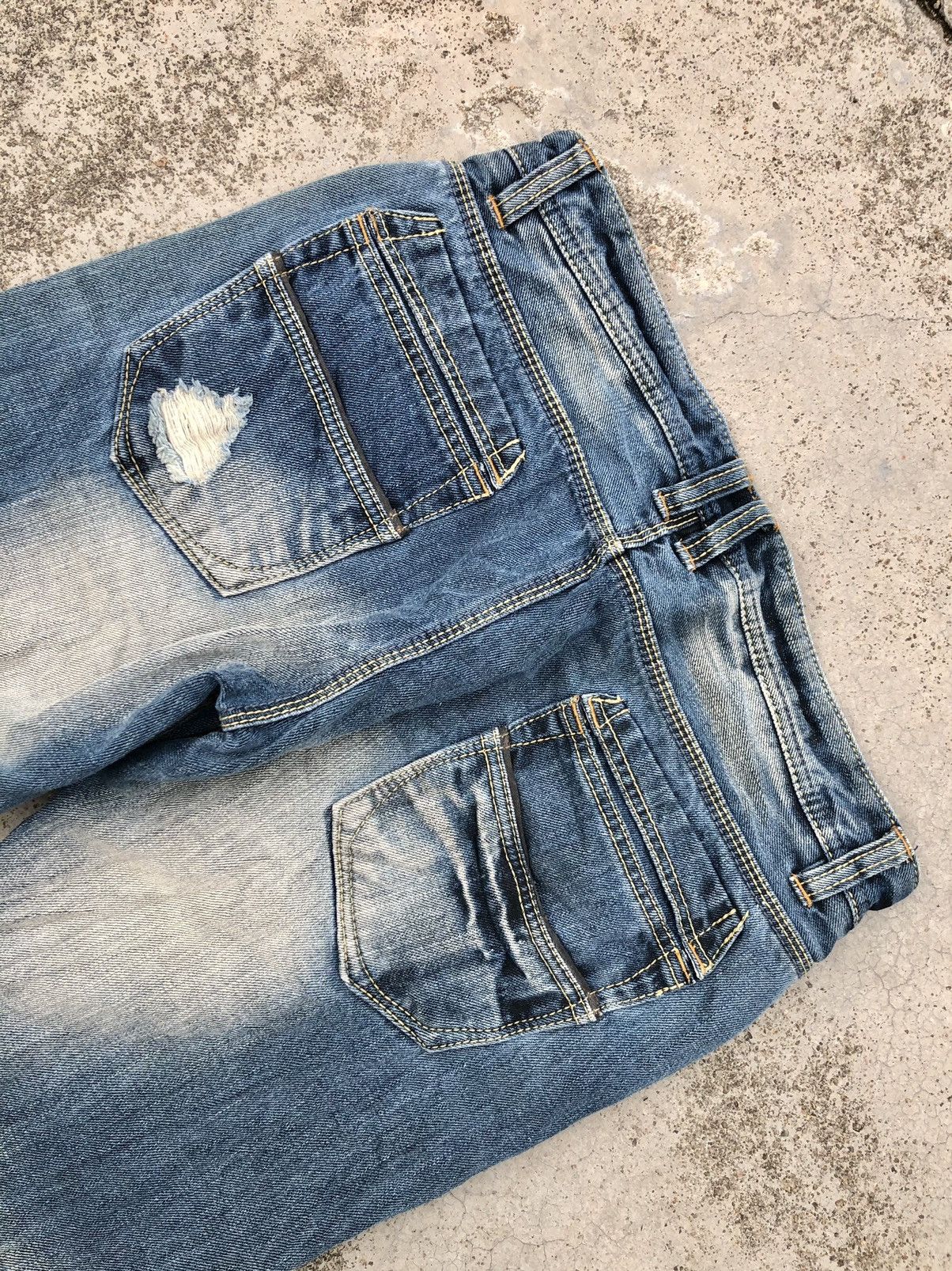 HIDEAWAYS × Nicole Club FLARED⚡️⚡️NICOLE HIDEAWAYS WASHED BLUE DENIM Size US 32 / EU 48 - 6 Thumbnail