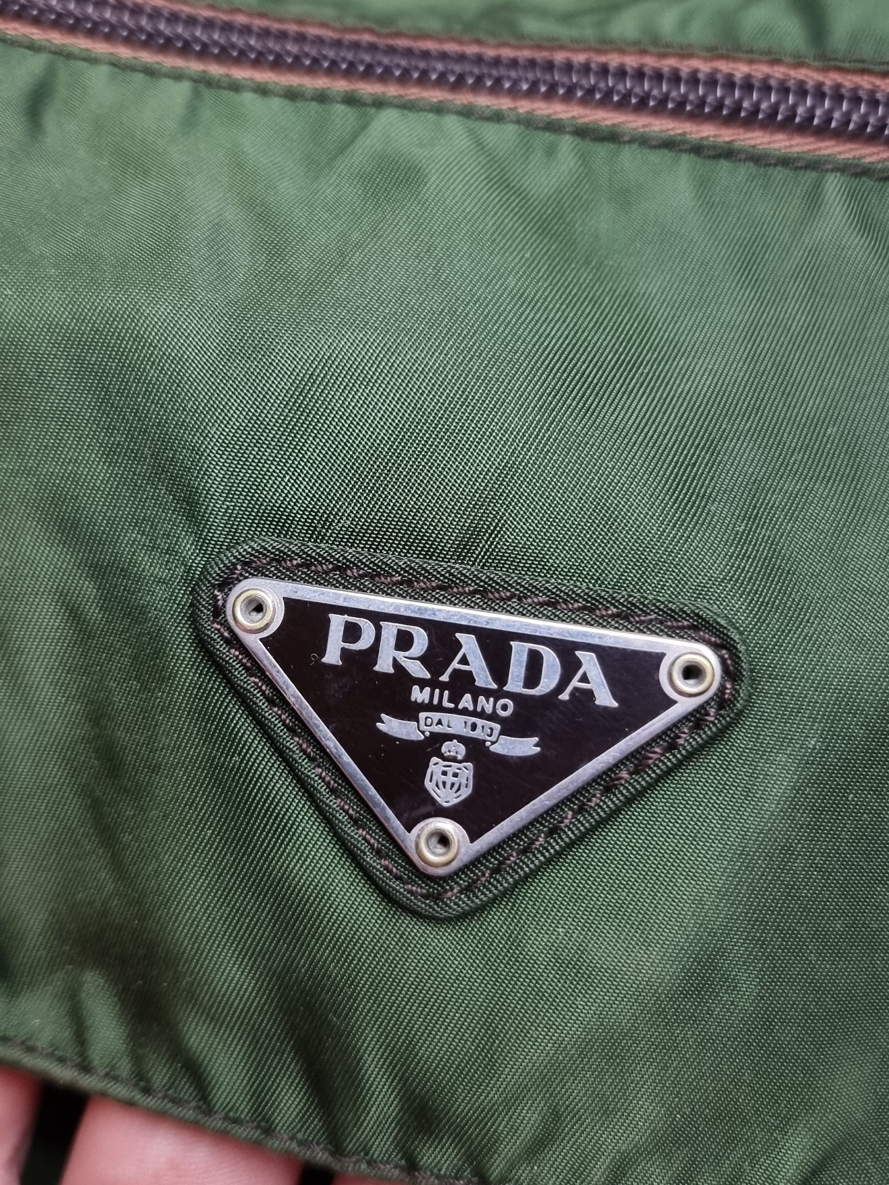 Prada Prada shoulder bag nylon khaki dark green Size ONE SIZE - 2 Thumbnail