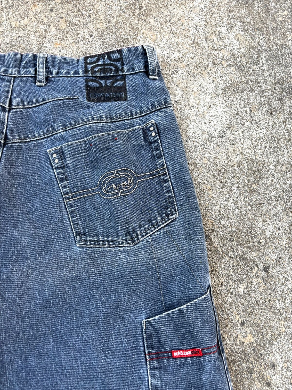 Ecko Unltd. Vintage ECKO Skateboard Shorts JEANS Size US 35 - 2 Thumbnail